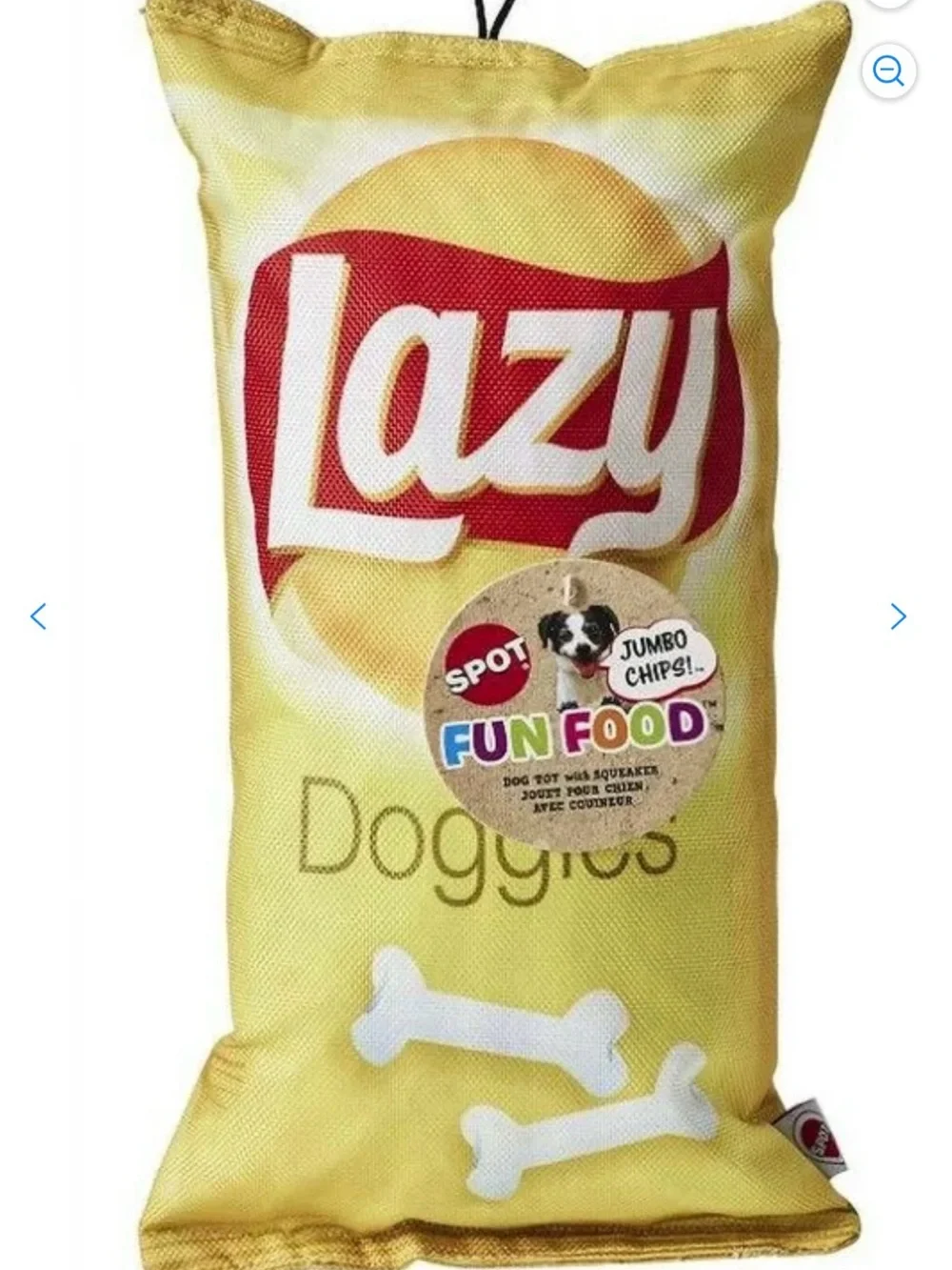 Lazy Doggies Dog Toy with Squeaker